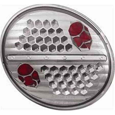 Ipcw IPCW LEDT-8002S Volkswagen New Beetle 1998 - 2005 Tail Lamps; LED Platinum Smoke LEDT-8002S